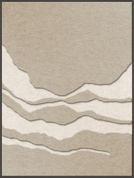 Tonefield 2 | ACOUSTIC ART Akustikbillede ART COPENHAGEN (DA) Sort ramme // 90x120 // Sand // Off white