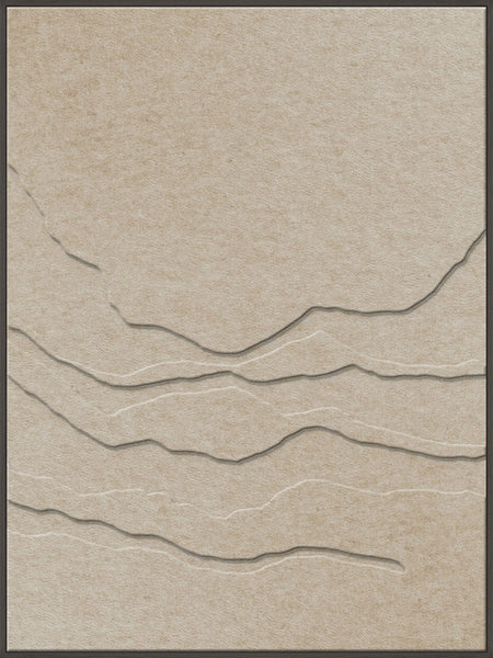 Tonefield 2 | ACOUSTIC ART Akustikbillede ART COPENHAGEN (DA) Sort ramme // 90x120 // Sand // Sand