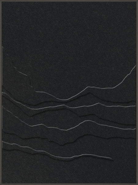 Tonefield 1 | ACOUSTIC ART Akustikbillede ART COPENHAGEN (DA) Sort ramme // 90x120 // Sort // Sort