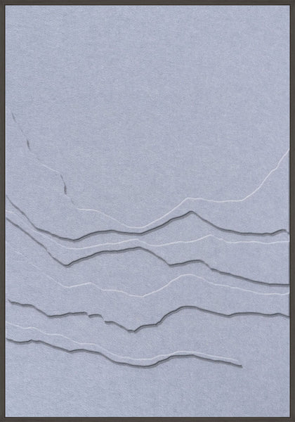 Tonefield 1 | ACOUSTIC ART Akustikbillede ART COPENHAGEN (DA) Sort ramme // 70x100 // Lyseblå // Lyseblå