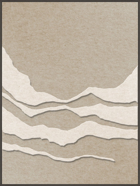 Tonefield 1 | ACOUSTIC ART Akustikbillede ART COPENHAGEN (DA) Sort ramme // 90x120 // Off white // Sand