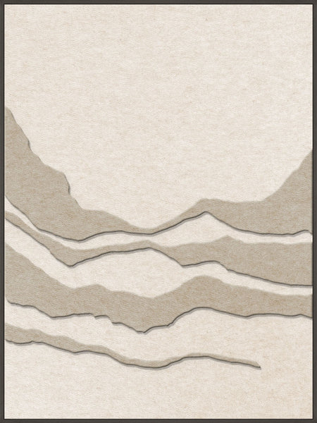Tonefield 1 | ACOUSTIC ART Akustikbillede ART COPENHAGEN (DA) Sort ramme // 90x120 // Sand // Off white