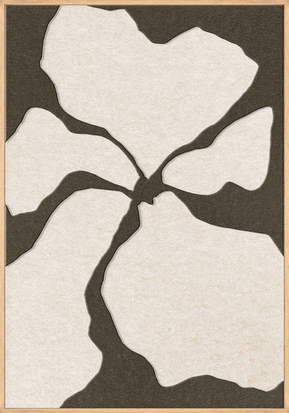 Clarity 2 | ACOUSTIC ART Akustikbillede ART COPENHAGEN (DA) Ege ramme // 70x100 // Brun // Off white