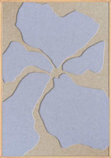 Clarity 2 | ACOUSTIC ART Akustikbillede ART COPENHAGEN (DA) Ege ramme // 70x100 // Sand // Lyseblå