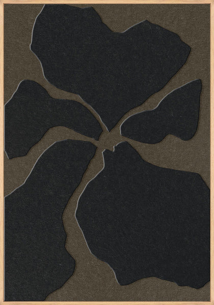 Clarity 1 | ACOUSTIC ART Akustikbillede ART COPENHAGEN (DA) Ege ramme // 70x100 // Sort // Brun