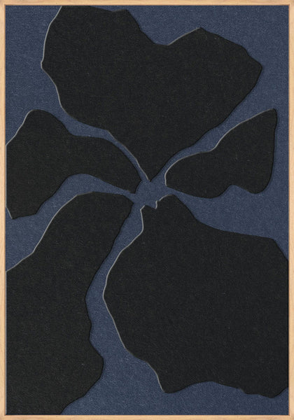 Clarity 1 | ACOUSTIC ART Akustikbillede ART COPENHAGEN (DA) Ege ramme // 70x100 // Sort // Mørkeblå