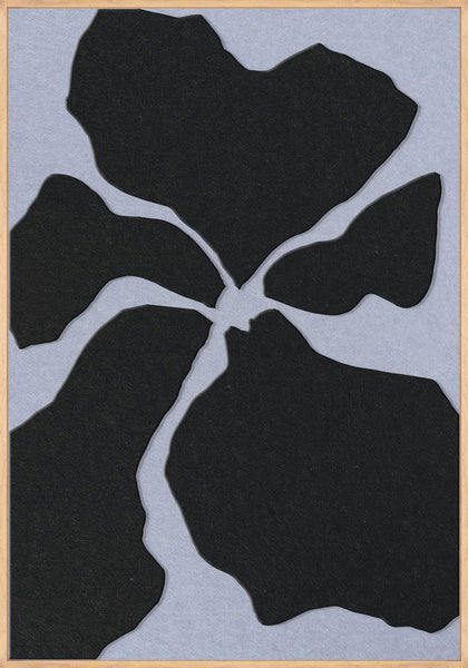 Clarity 1 | ACOUSTIC ART Akustikbillede ART COPENHAGEN (DA) Ege ramme // 70x100 // Sort // Lyseblå