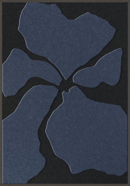 Clarity 1 | ACOUSTIC ART Akustikbillede ART COPENHAGEN (DA) Sort ramme // 70x100 // Mørkeblå // Sort