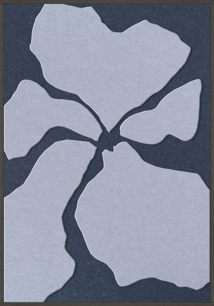 Clarity 1 | ACOUSTIC ART Akustikbillede ART COPENHAGEN (DA) Sort ramme // 70x100 // Lyseblå // Mørkeblå