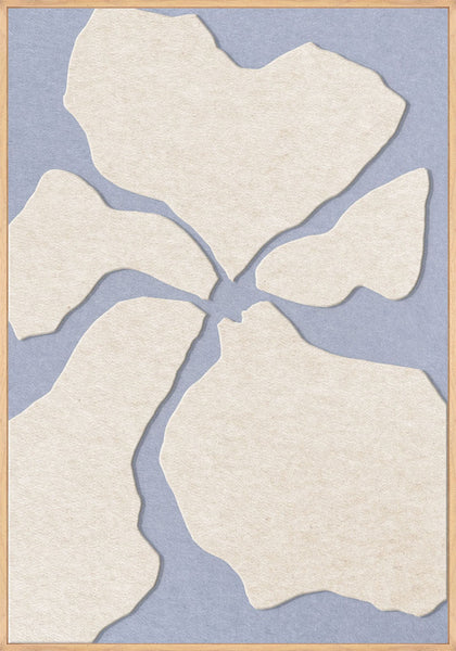 Clarity 1 | ACOUSTIC ART Akustikbillede ART COPENHAGEN (DA) Ege ramme // 70x100 // Off white // Lyseblå