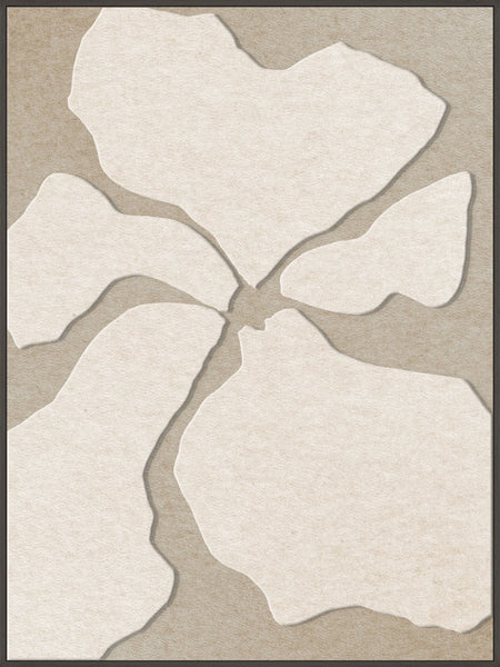Clarity 1 | ACOUSTIC ART Akustikbillede ART COPENHAGEN (DA) Sort ramme // 90x120 // Off white // Sand