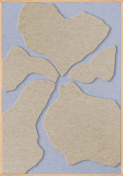Clarity 1 | ACOUSTIC ART Akustikbillede ART COPENHAGEN (DA) Ege ramme // 70x100 // Sand // Lyseblå