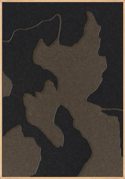 Celestial Tone 2 | ACOUSTIC ART Akustikbillede ART COPENHAGEN (DA) Ege ramme // 70x100 // Sort // Brun