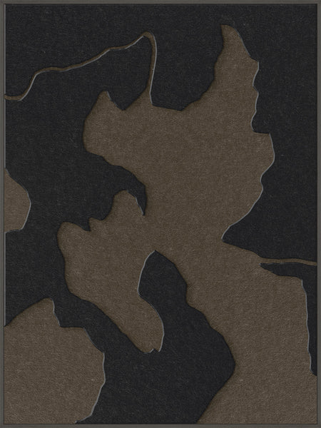 Celestial Tone 2 | ACOUSTIC ART Akustikbillede ART COPENHAGEN (DA) Sort ramme // 90x120 // Sort // Brun