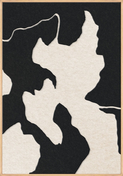 Celestial Tone 2 | ACOUSTIC ART Akustikbillede ART COPENHAGEN (DA) Ege ramme // 70x100 // Sort // Off white