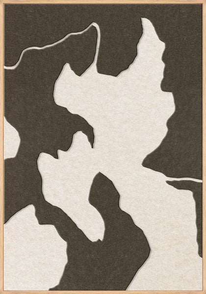 Celestial Tone 2 | ACOUSTIC ART Akustikbillede ART COPENHAGEN (DA) Ege ramme // 70x100 // Brun // Off white