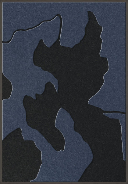Celestial Tone 2 | ACOUSTIC ART Akustikbillede ART COPENHAGEN (DA) Sort ramme // 70x100 // Mørkeblå // Sort
