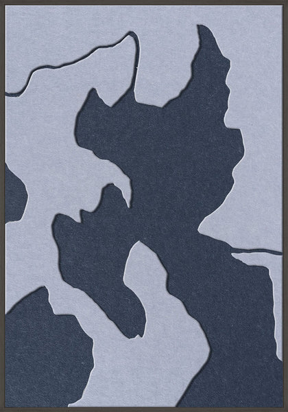 Celestial Tone 2 | ACOUSTIC ART Akustikbillede ART COPENHAGEN (DA) Sort ramme // 70x100 // Lyseblå // Mørkeblå
