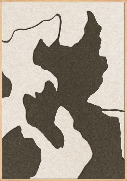 Celestial Tone 2 | ACOUSTIC ART Akustikbillede ART COPENHAGEN (DA) Ege ramme // 70x100 // Off white // Brun