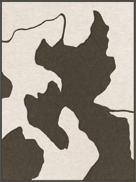Celestial Tone 2 | ACOUSTIC ART Akustikbillede ART COPENHAGEN (DA) Sort ramme // 90x120 // Off white // Brun