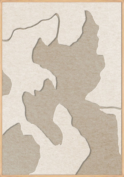 Celestial Tone 2 | ACOUSTIC ART Akustikbillede ART COPENHAGEN (DA) Ege ramme // 70x100 // Off white // Sand