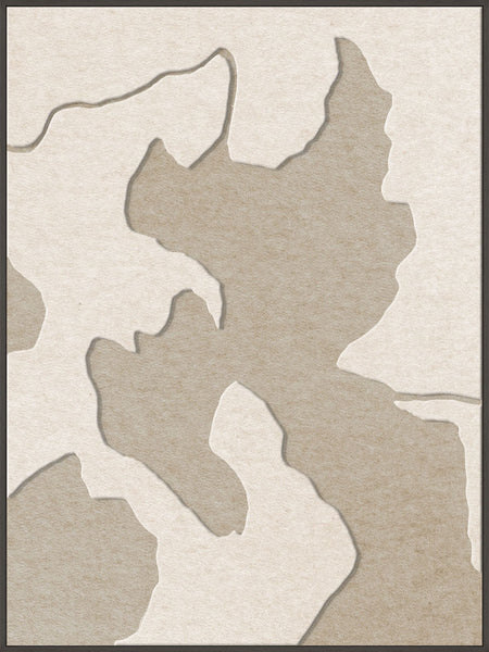 Celestial Tone 2 | ACOUSTIC ART Akustikbillede ART COPENHAGEN (DA) Sort ramme // 90x120 // Off white // Sand