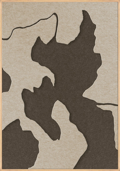 Celestial Tone 2 | ACOUSTIC ART Akustikbillede ART COPENHAGEN (DA) Ege ramme // 70x100 // Sand // Brun