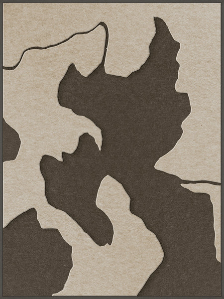 Celestial Tone 2 | ACOUSTIC ART Akustikbillede ART COPENHAGEN (DA) Sort ramme // 90x120 // Sand // Brun