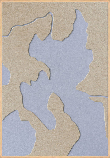 Celestial Tone 2 | ACOUSTIC ART Akustikbillede ART COPENHAGEN (DA) Ege ramme // 70x100 // Sand // Lyseblå