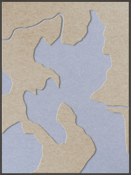 Celestial Tone 2 | ACOUSTIC ART Akustikbillede ART COPENHAGEN (DA) Sort ramme // 90x120 // Sand // Lyseblå
