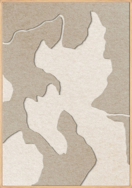 Celestial Tone 2 | ACOUSTIC ART Akustikbillede ART COPENHAGEN (DA) Ege ramme // 70x100 // Sand // Off white