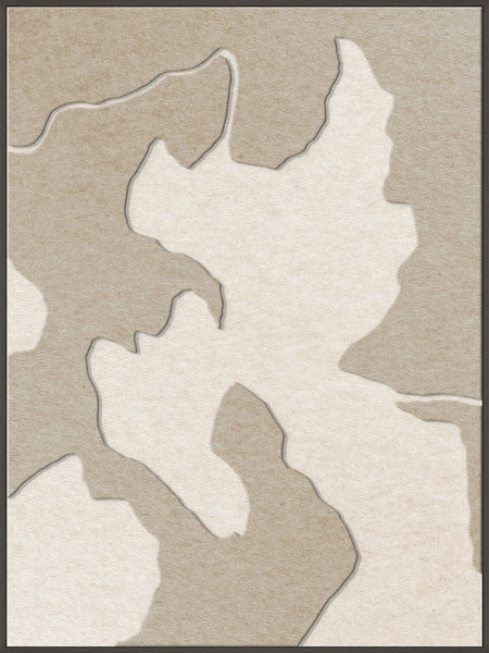 Celestial Tone 2 | ACOUSTIC ART Akustikbillede ART COPENHAGEN (DA) Sort ramme // 90x120 // Sand // Off white