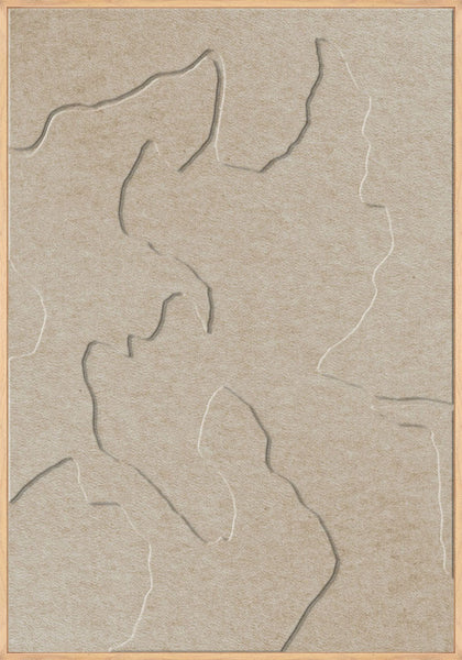 Celestial Tone 2 | ACOUSTIC ART Akustikbillede ART COPENHAGEN (DA) Ege ramme // 70x100 // Sand // Sand