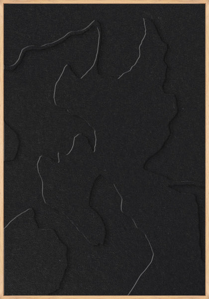 Celestial Tone 1 | ACOUSTIC ART Akustikbillede ART COPENHAGEN (DA) Ege ramme // 70x100 // Sort // Sort