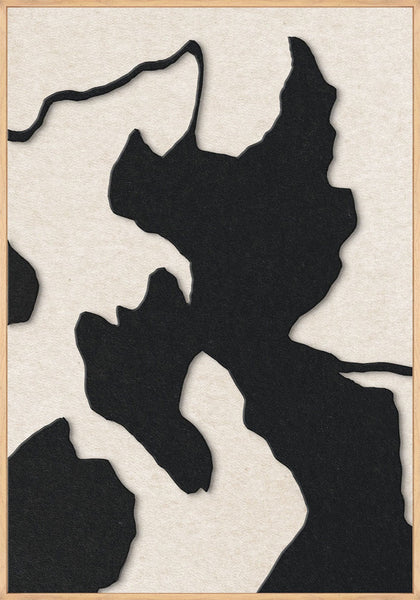 Celestial Tone 1 | ACOUSTIC ART Akustikbillede ART COPENHAGEN (DA) Ege ramme // 70x100 // Sort // Off white