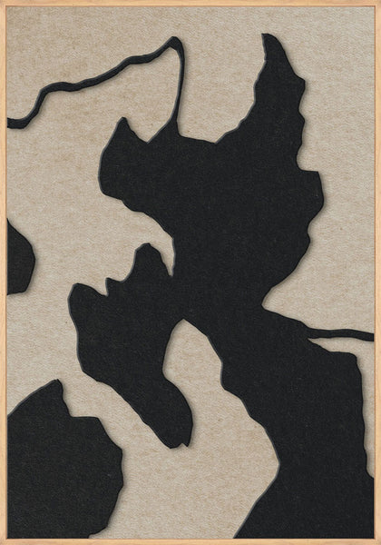 Celestial Tone 1 | ACOUSTIC ART Akustikbillede ART COPENHAGEN (DA) Ege ramme // 70x100 // Sort // Sand