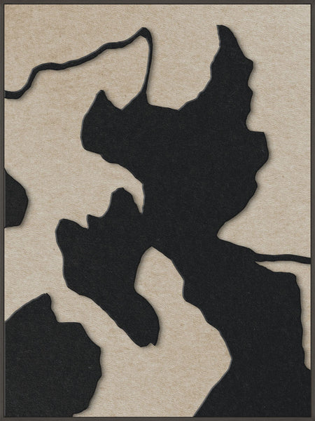 Celestial Tone 1 | ACOUSTIC ART Akustikbillede ART COPENHAGEN (DA) Sort ramme // 90x120 // Sort // Sand