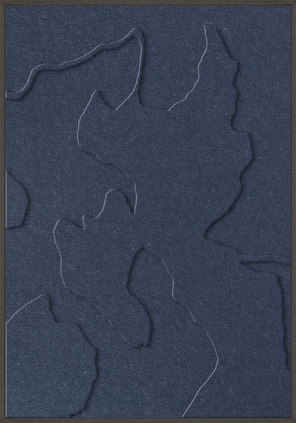 Celestial Tone 1 | ACOUSTIC ART Akustikbillede ART COPENHAGEN (DA) Sort ramme // 70x100 // Mørkeblå // Mørkeblå