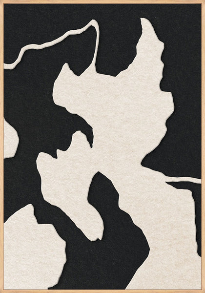 Celestial Tone 1 | ACOUSTIC ART Akustikbillede ART COPENHAGEN (DA) Ege ramme // 70x100 // Off white // Sort