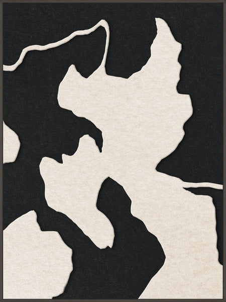 Celestial Tone 1 | ACOUSTIC ART Akustikbillede ART COPENHAGEN (DA) Sort ramme // 90x120 // Off white // Sort