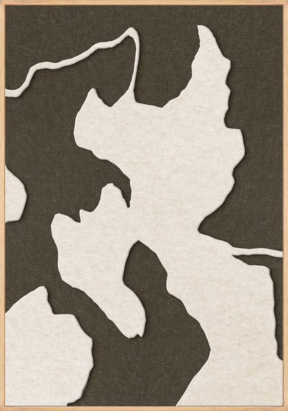Celestial Tone 1 | ACOUSTIC ART Akustikbillede ART COPENHAGEN (DA) Ege ramme // 70x100 // Off white // Brun