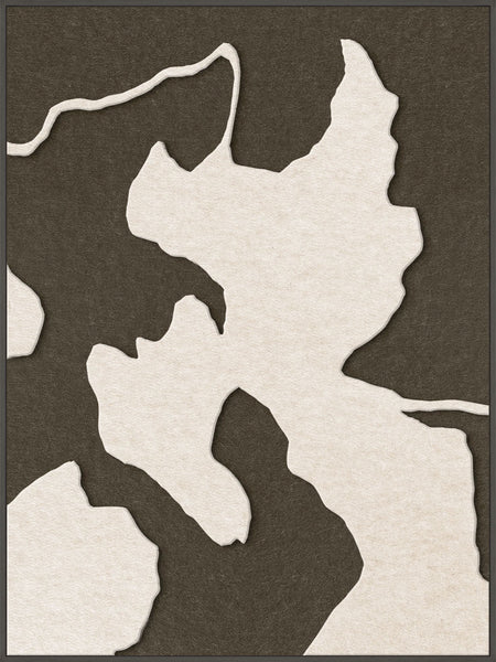 Celestial Tone 1 | ACOUSTIC ART Akustikbillede ART COPENHAGEN (DA) Sort ramme // 90x120 // Off white // Brun
