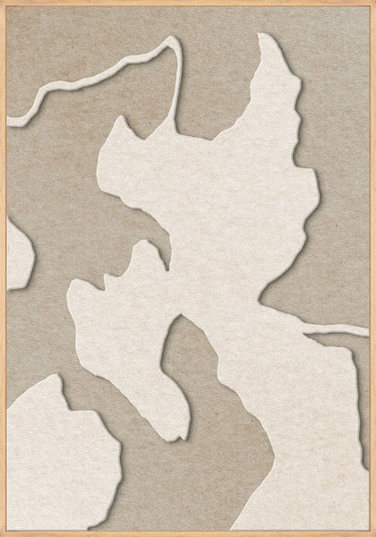 Celestial Tone 1 | ACOUSTIC ART Akustikbillede ART COPENHAGEN (DA) Ege ramme // 70x100 // Off white // Sand