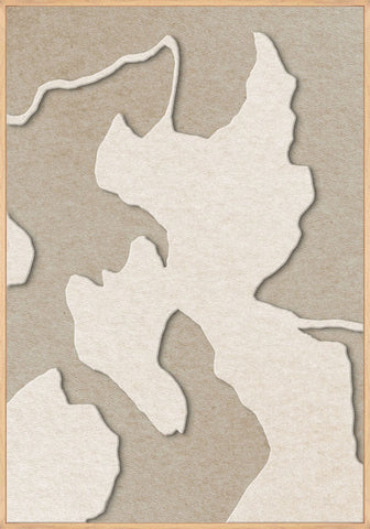 Celestial Tone 1 | ACOUSTIC ART Acoustic Art ART COPENHAGEN (DA) Ege ramme // 70x100 // Off white // Sand