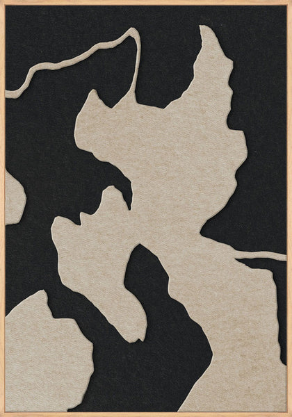Celestial Tone 1 | ACOUSTIC ART Akustikbillede ART COPENHAGEN (DA) Ege ramme // 70x100 // Sand // Sort