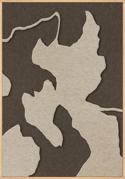 Celestial Tone 1 | ACOUSTIC ART Akustikbillede ART COPENHAGEN (DA) Ege ramme // 70x100 // Sand // Brun