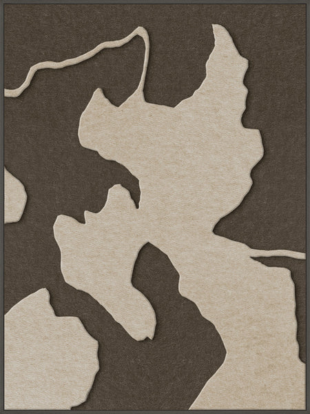 Celestial Tone 1 | ACOUSTIC ART Akustikbillede ART COPENHAGEN (DA) Sort ramme // 90x120 // Sand // Brun