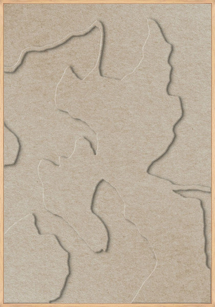 Celestial Tone 1 | ACOUSTIC ART Akustikbillede ART COPENHAGEN (DA) Ege ramme // 70x100 // Sand // Sand