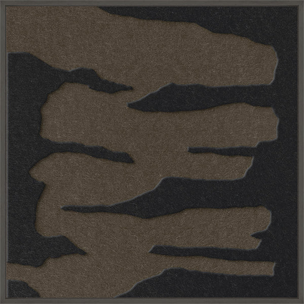 Frequency square 2 | ACOUSTIC ART Akustikbillede ART COPENHAGEN (DA) Sort ramme // 60x60 // Sort // Brun