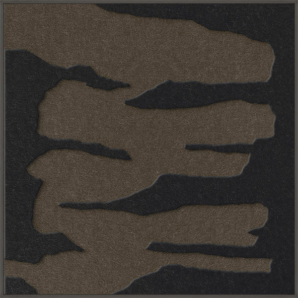 Frequency square 2 | ACOUSTIC ART Akustikbillede ART COPENHAGEN (DA) Sort ramme // 100x100 // Sort // Brun